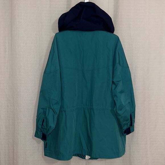 Pacific Trail 1X Green Navy Cotton Blend Canvas Material Rain Utility Jacket - Picture 3 of 16